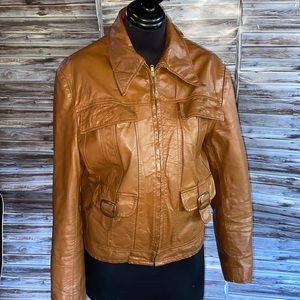Sears & Roebuck Vintage Leather Jacket- D26-5